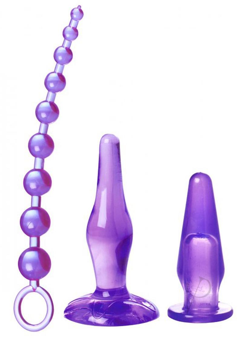 Amethyst Adventure 3 Piece Anal Toy Kit