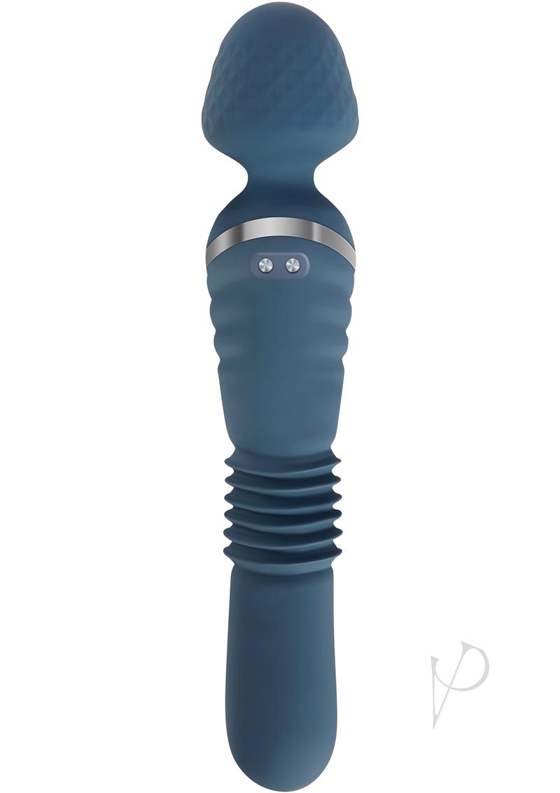 Adam & Eve Dual Ended Thrusting Wand Rechargeable Silicone Vibrator