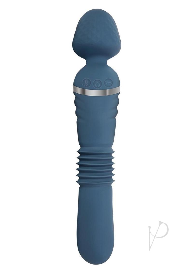 Adam & Eve Dual Ended Thrusting Wand Rechargeable Silicone Vibrator