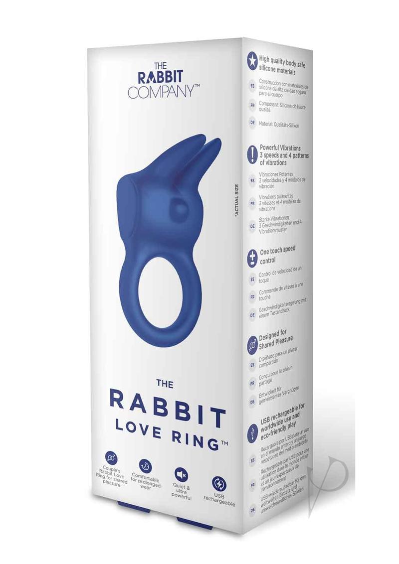 The Rabbit Love Ring Rechargeable Silicone Couples Ring