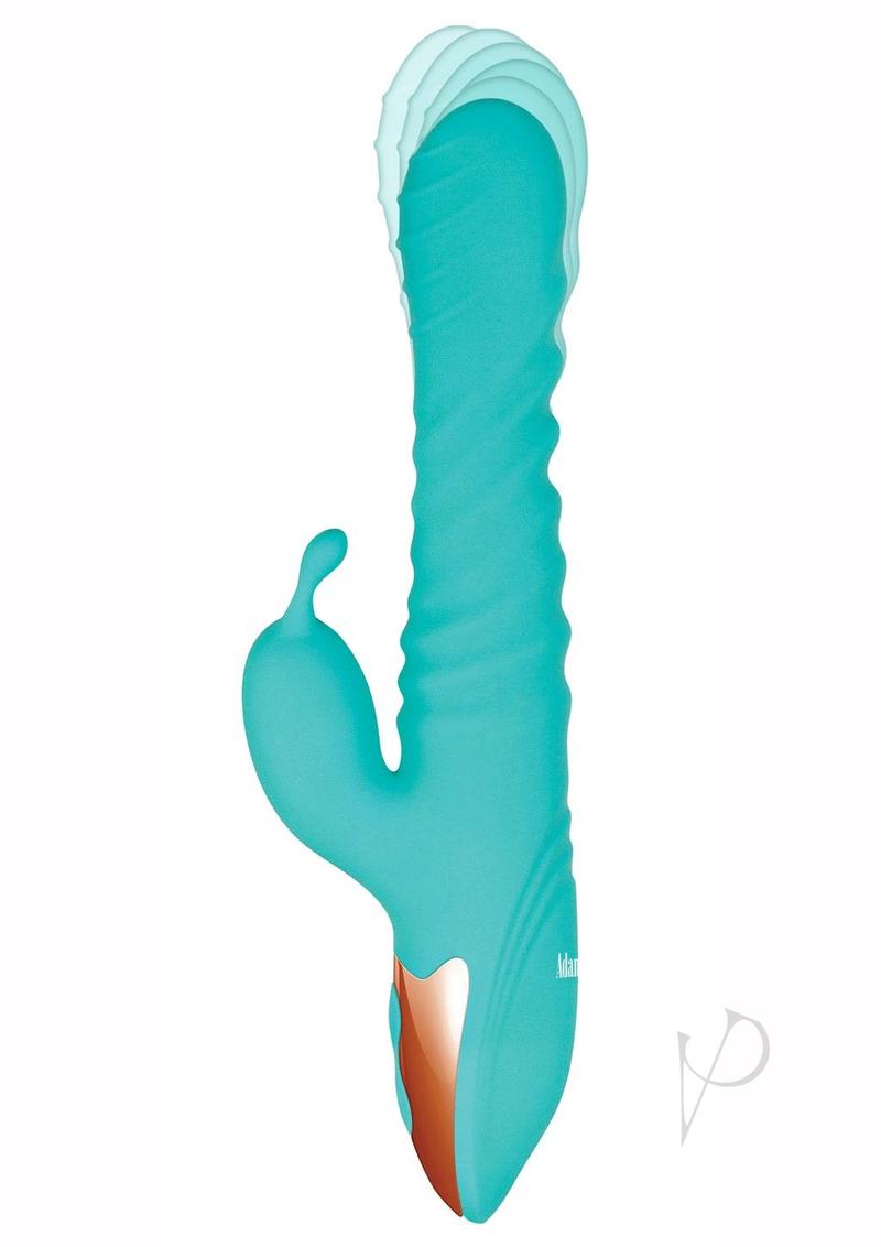 Adam & Eve Heat Me Up Warming Rabbit Thruster Rechargeable Silicone Vibrator